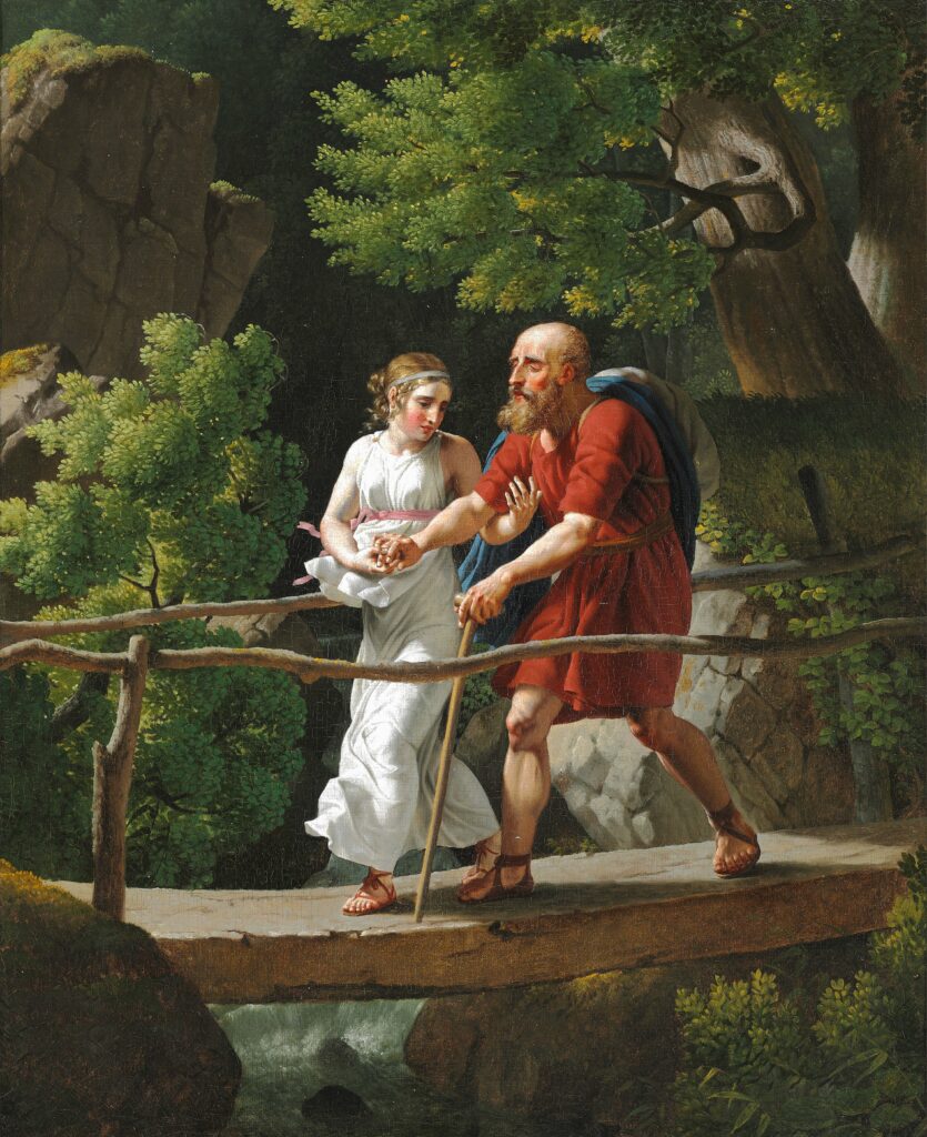 "Oedipus and Antigone" by Christoffer Wilhelm Eckersberg